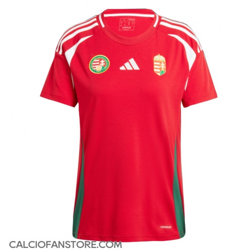 Maglia Calcio Ungheria Prima Divisa Donna Europei 2024 Manica Corta
